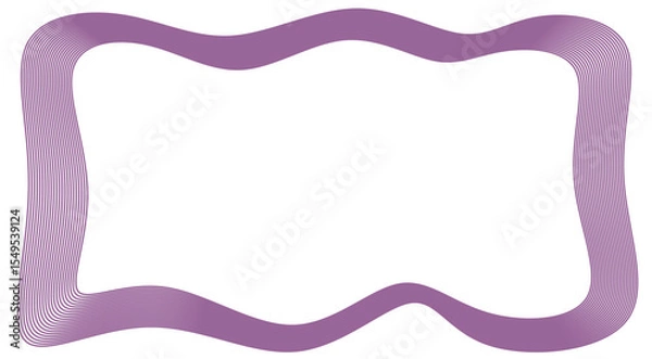 Obraz Abstract purple fluid and wave pattern frame