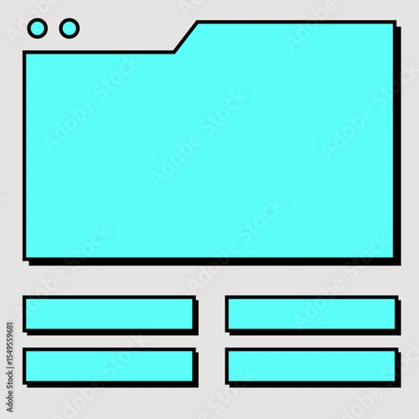 Fototapeta Quiz and game show template. Question and answers design.