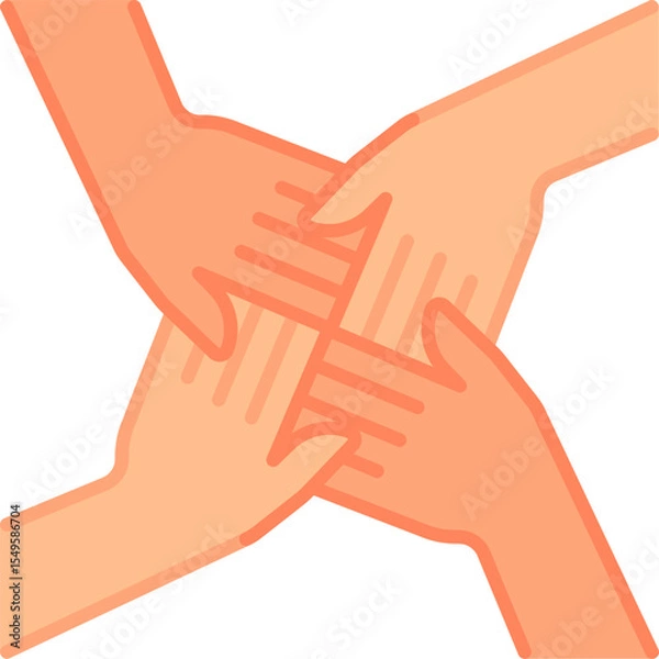 Fototapeta Panoramic hand gesture vector icon. Hand gesture icon flat style. perfect use for logo, presentation, website, and more. modern icon design color style