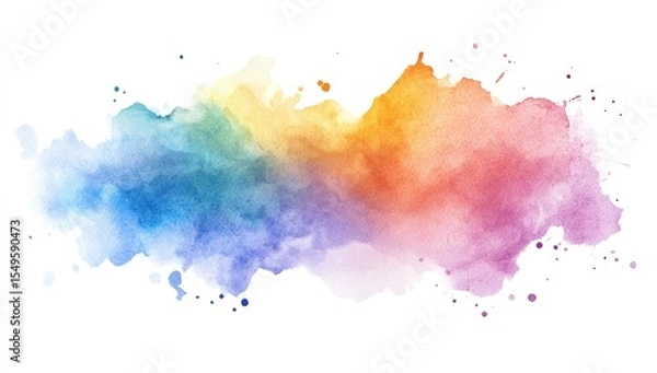 Obraz Abstract watercolor splatter