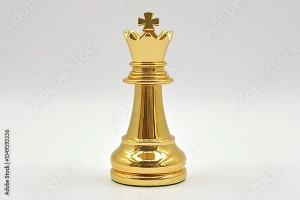 Obraz Golden chess queen