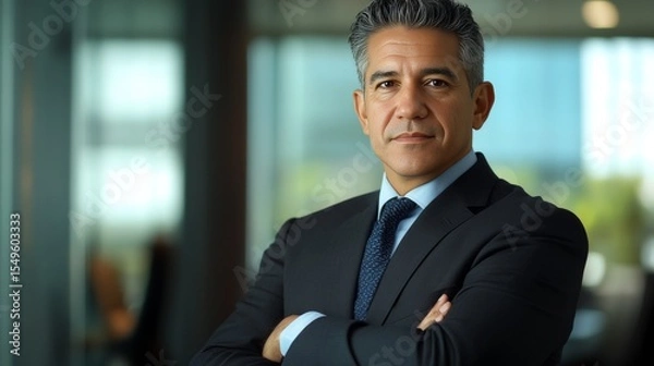 Obraz Sales director posing in office setting