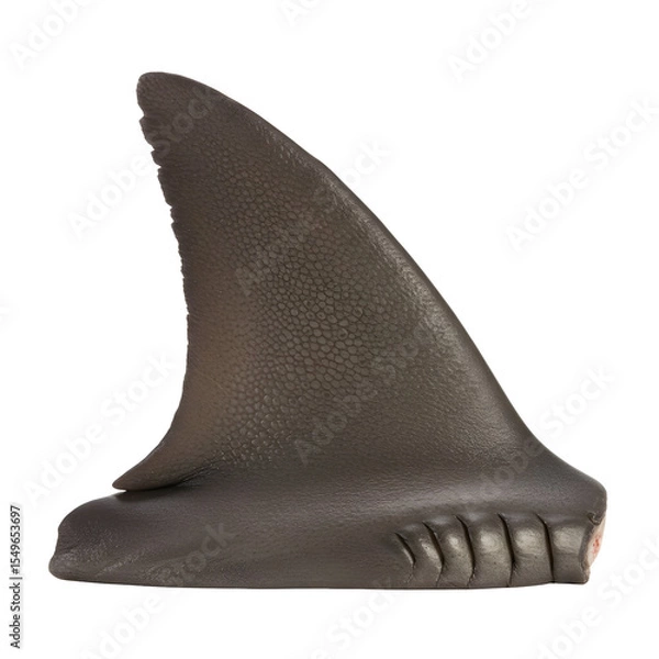 Obraz Detailed Close-Up of a Shark Fin, Showing Texture and Form.