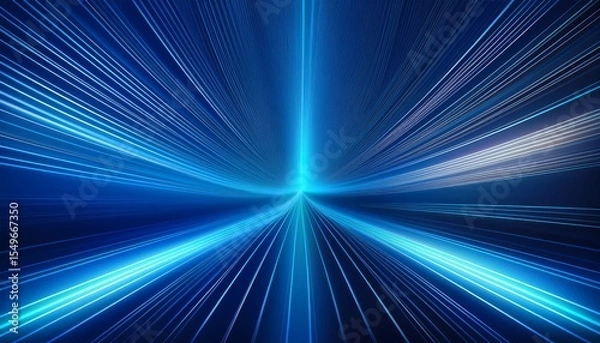 Obraz abstract blue light lines background