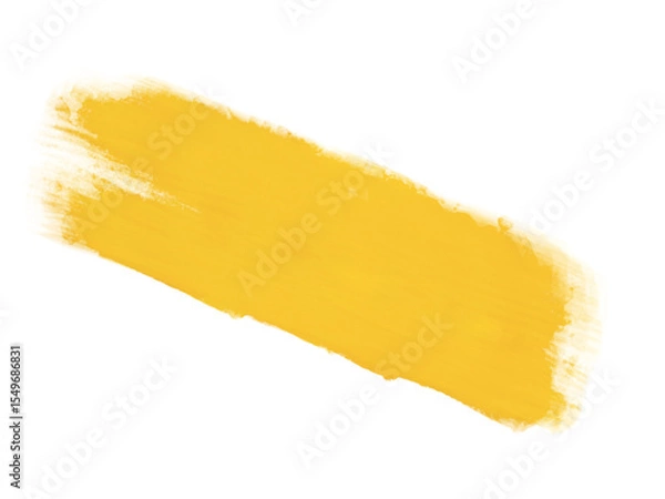 Fototapeta Artistic yellow brushstroke with textured effect on a black and yellow background