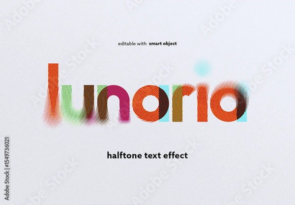 Fototapeta Halftone Text Effect