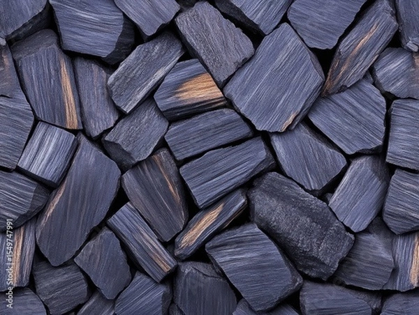 Obraz Dark, textured, fragmented pieces