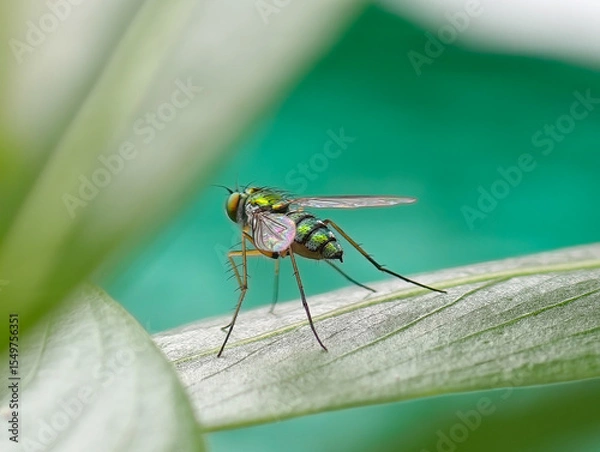 Obraz dragonfly on a leaf