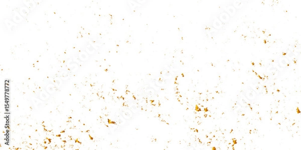 Obraz Luxury golden confetti glitter and zigzag ribbon falling down on transparent background. Holyday, festive and celebration background. Vector illustration.