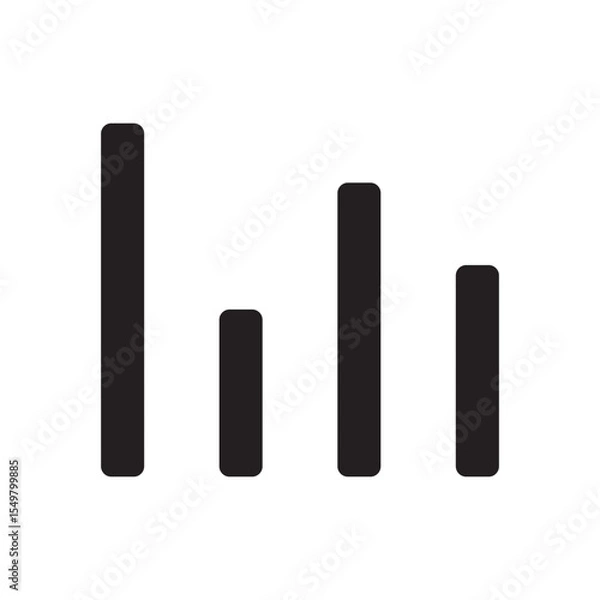 Fototapeta bar chart icon
