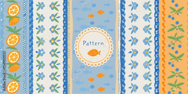 Fototapeta vector seamless pattern with easter eggs