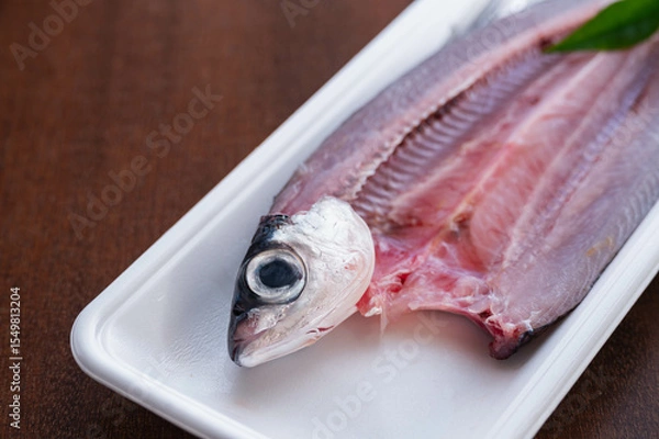 Fototapeta 背開きのトビウオ