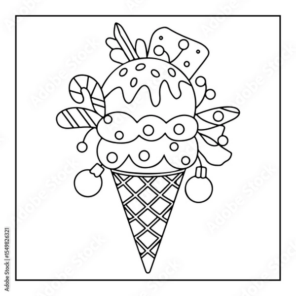 Fototapeta Vector illustration of color pages