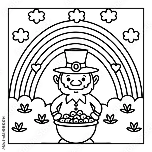 Fototapeta Vector illustration of color pages