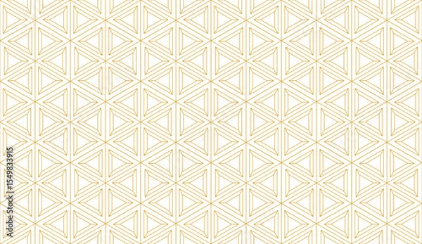 Fototapeta Abstract Geometric Line Seamless Pattern. Minimalist Luxury Background.
