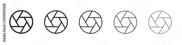 Fototapeta Shutter icon vector illustration isolated