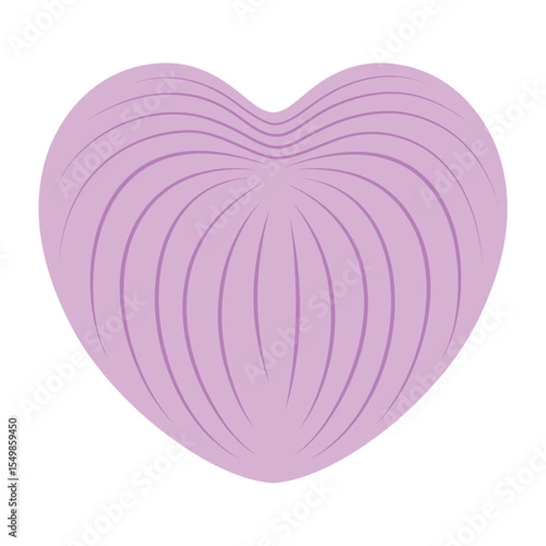 Fototapeta cartoon seashell, flat style
