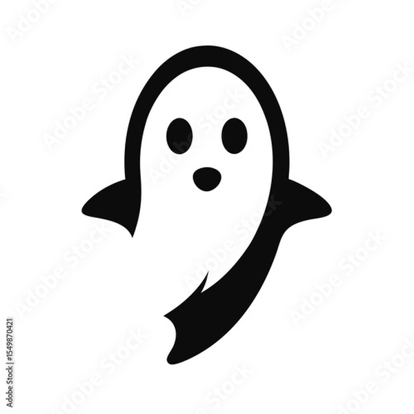 Fototapeta funny cartoon ghost