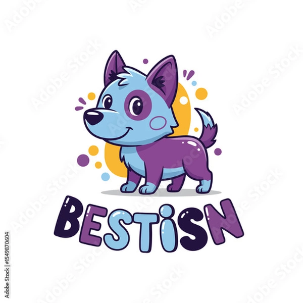 Obraz Cute Dog Icon Very Cool Design