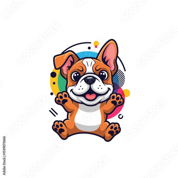 Obraz Cute Dog Icon Very Cool Design