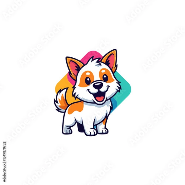 Obraz Cute Dog Icon Very Cool Design