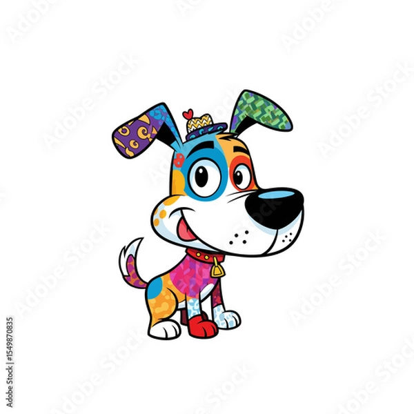 Obraz Cute Dog Icon Very Cool Design