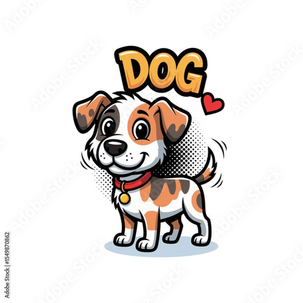 Obraz Cute Dog Icon Very Cool Design