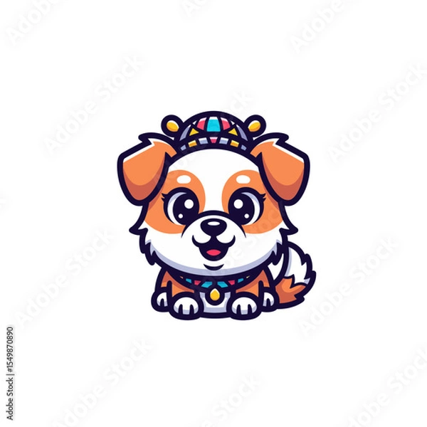 Obraz Cute Dog Icon Very Cool Design