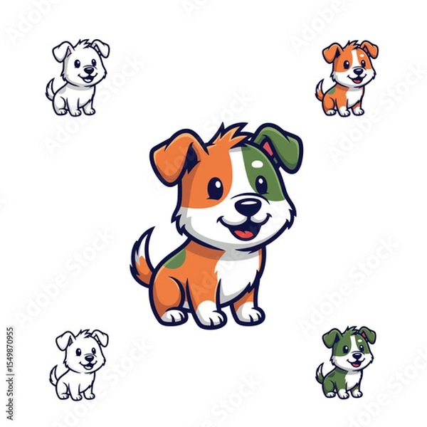 Obraz Cute Dog Icon Very Cool Design