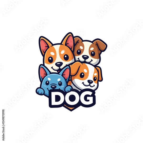 Obraz Cute Dog Icon Very Cool Design