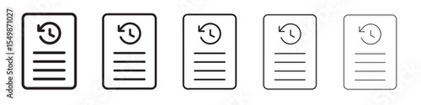 Obraz Transaction history icon vector illustration isolated