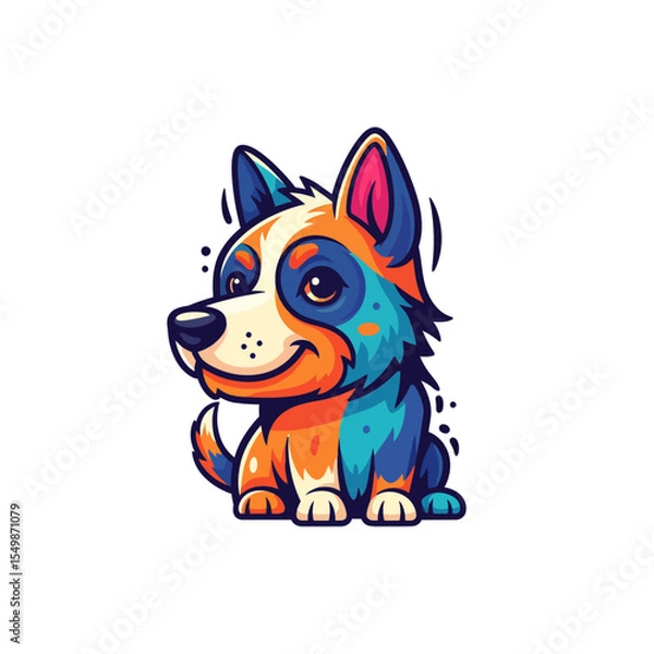 Obraz Cute Dog Icon Very Cool Design