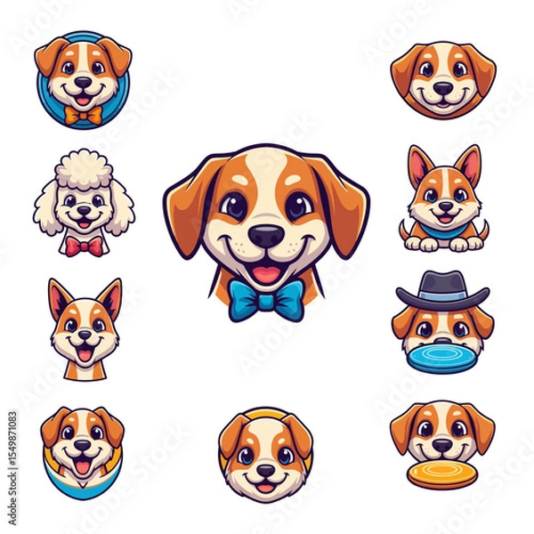Obraz Cute Dog Icon Very Cool Design