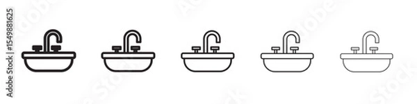 Obraz washbasin icon vector illustration isolated