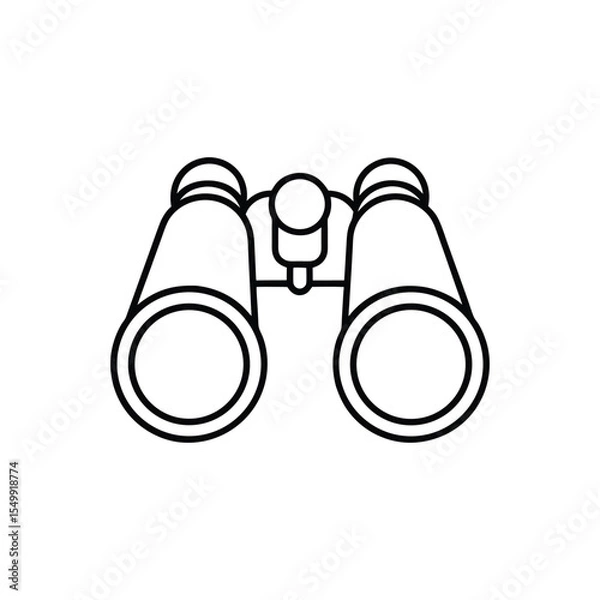 Obraz binoculars line art