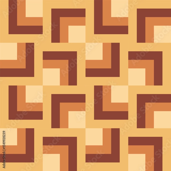 Obraz Minimalist retro geometric lines seamless pattern