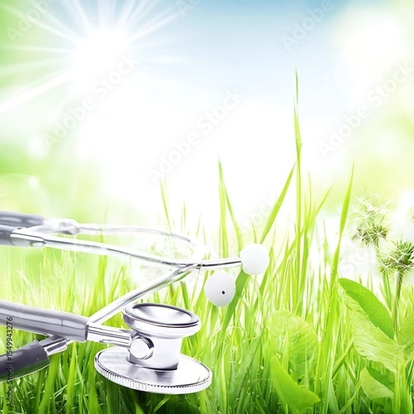 Obraz Nature and health wellness concept backdrop