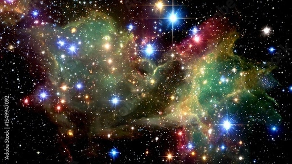 Obraz Cosmic tapestry of gas dust and stars