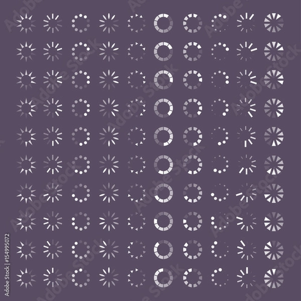 Obraz Loader progress icons