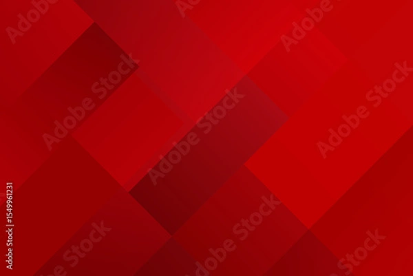 Fototapeta Abstract red background elegant minimalist square shapes gradation concept illustration design