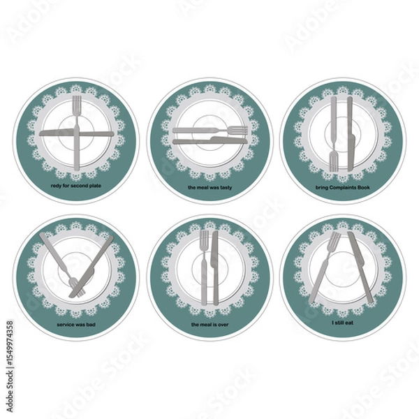 Obraz Table etiquette
