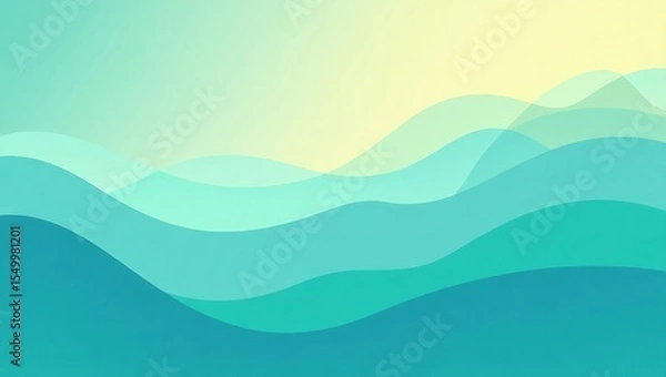 Fototapeta Abstract background with waves. Generative Ai.