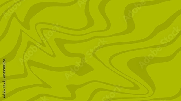 Fototapeta Abstract Fluid Green Background with Organic Swirling Textures and Dynamic Wavy Patterns in a Vibrant Expressionist Style