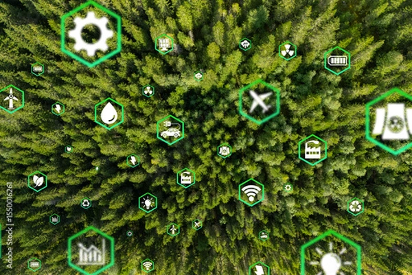 Obraz Environmental technology concept. Sustainable development goals. SDGs.