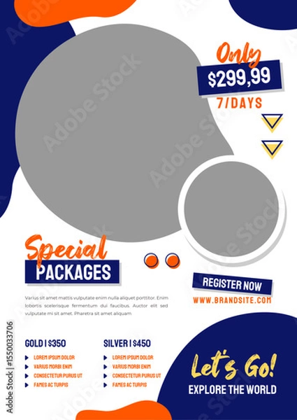 Obraz Vector design set featuring speech bubbles and an abstract background concept