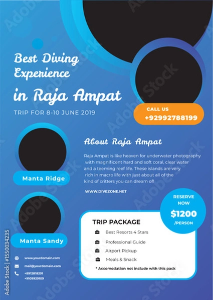 Obraz Modern infographic design template features vector business layout with icon elements for web presentation