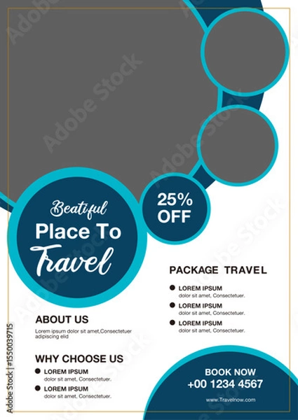 Obraz Modern design template features infographic vector elements for business presentation