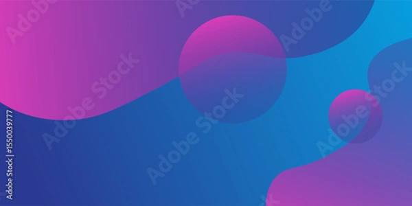 Obraz Trendy geometric background. Dynamic shapes composition. Eps10 vector