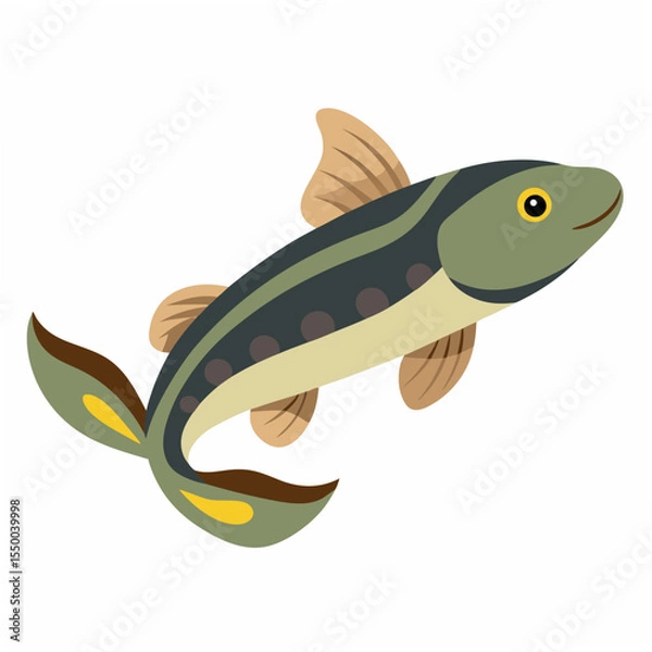 Fototapeta Minimal Maple Tree Vector Illustration