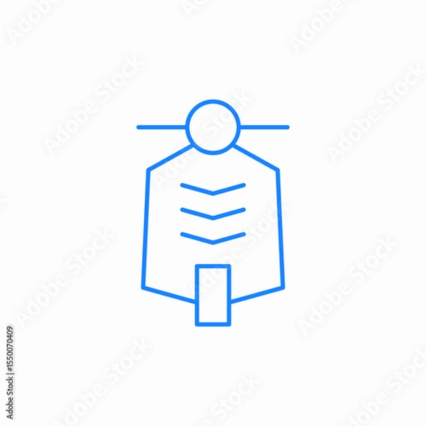 Fototapeta train front view icon sign vector